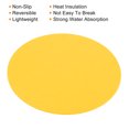 thumbnail image 4 of Uxcell 12" Round Plant Coasters Felt Pad Mat, Yellow 6 In1 Set, 4 of 5