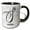 Black/White, variant on 3drose, White Marble Monogram S - Sims, 15oz Mug