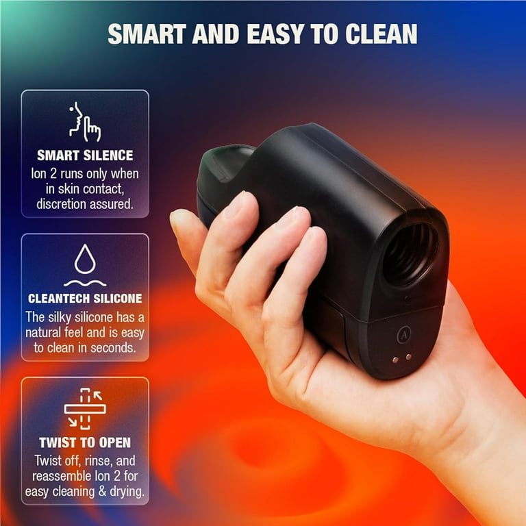 Arcwave Ion 2 Waterproof Pulsating Airwaves Men's Vibrator, Black