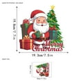 thumbnail image 3 of RuiJiao 20x30cm Christmas Snowman Window Clings - Double-Sided PVC Stickers, Removable Reusable Glass Holiday Party Decor, 3 of 7