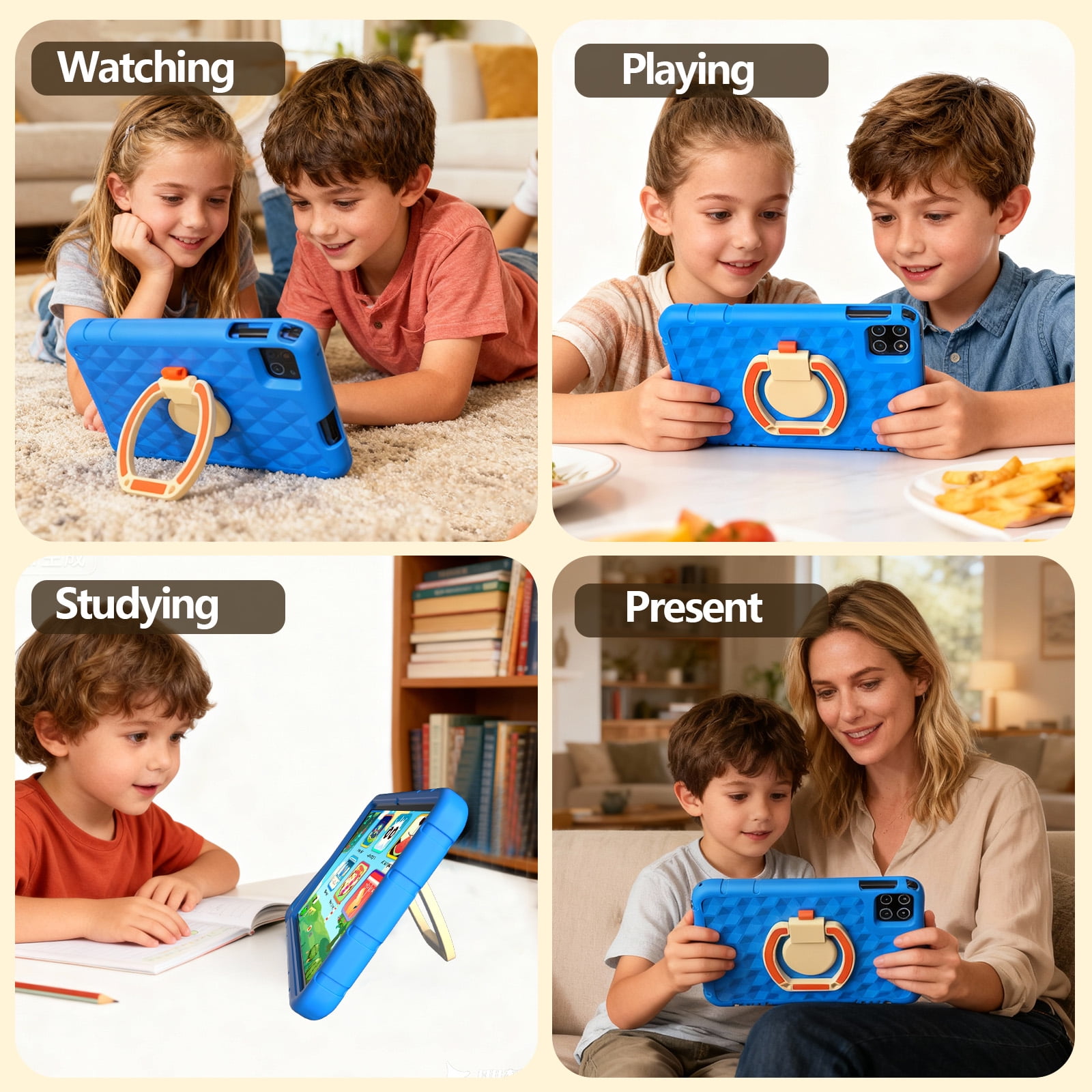 Android 15 Tablet, 10.1 inch Kids Tablet, Octa-core CPU, 20GB+128GB+1TB Expand Tablets for Kids with Kids Space, Parental Control, 6000mAh Big Battery, HD Touchscreen Display Tableta