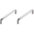 thumbnail image 1 of Hickory Hardware 1 paquete de tiradores de gabinete de cocina de núcleo sólido, manijas de gabinete de lujo, herrajes para puertas y cajones de tocador, colección de tiradores de alambre negro mate co, 1 of 1