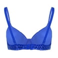 thumbnail image 2 of LiiYii Women's Sparkly Sequins Bra Top Rave Dance Belly Dancing Crop Tops Push Up Corset Bra Party Blue 38/85, 2 of 6