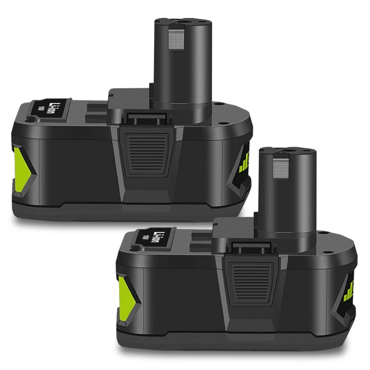 2 Pack 6.5Ah 18V Lithium Battery Replacement for Ryobi 18V 4.0Ah Battery PBP005 4 Ah P108 P192 P129 P197 PBP2005 PBP004 18V 6 Ah Battery P193 Compatible with Ryobi 18V ONE+ Battery