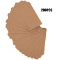 thumbnail image 4 of Étiquettes en papier kraft, 200 pièces, pour emballage de mariage, décoration de vêtements, étiquettes à suspendre, 4 x 9 cm, 4 of 4