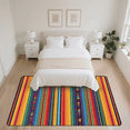 thumbnail image 7 of CURLYOOT Cinco De Mayo Area Rugs 5'x7' Washable Rug Large Living Room Rug Non Slip Mexican Colorful Stripes Indoor Floor Carpet for Dining Room Bedroom Home, 7 of 7