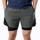 thumbnail image 5 of Shorts de running 2 en 1 para hombre con bolsillos para toallas de secado rápido Arsuxeo pantalones cortos de hombre, 5 of 7