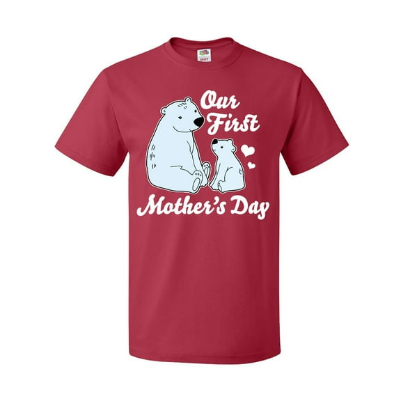 Inktastic Our First Mothers Day with Polar Bears T-Shirt