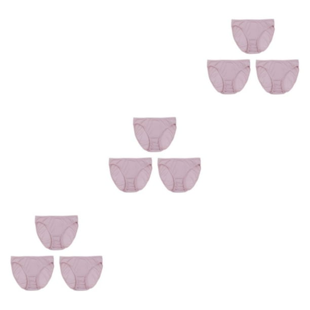 Sonducket Bragas de seda de morera de 3 piezas, ropa interior de tiro medio, lencería, calzoncillos cómodos, sin costuras, para mujer, gris L Type1 NO1