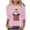 Pink Christmas Clothes For Women, variant on Cadancy Christmas Tops for Women 2025 Party Santa Crewneck 3/4 Sleeve Blouse Plus Size Vintage Casual Holiday Blouses Xmas Dressy Winter Funny Shirts