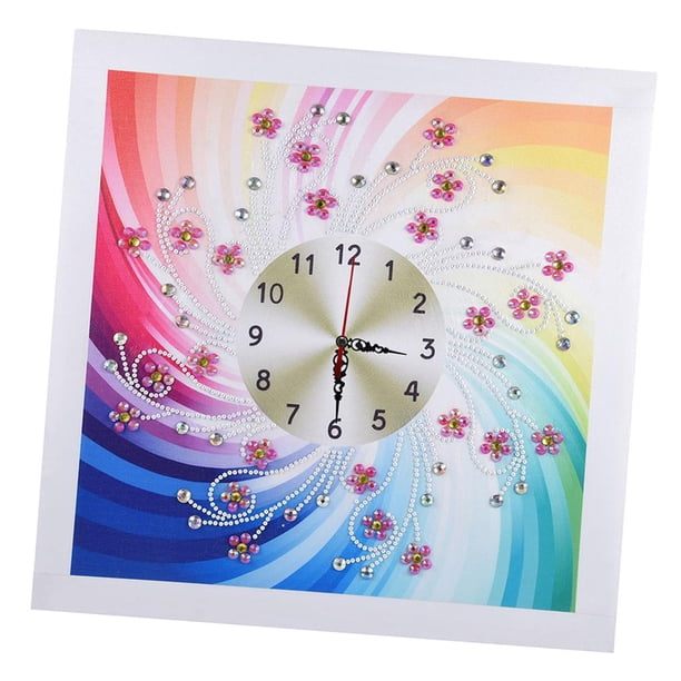 Pintura de Diamante 5D Soledad Reloj Mosaico Kits de pintura de diamantes