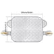 thumbnail image 3 of Cubierta de nieve grande para parabrisas de coche | Protección contra la nieve, el hielo y el sol | Ajuste universal con correas laterales y cubiertas para espejos | Lámina de aluminio PEVA de alta, 3 of 8