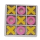 thumbnail image 4 of Juego de mesa Toe XO, juguete clásico hecho a mano para familias y niños. amarillo rosa, 4 of 9