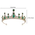 thumbnail image 2 of Water Crystal Crown Headband for Cosplay Rhinestone Party Headdress, 2 of 5