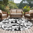 thumbnail image 4 of Round Area Rug 8 Ft, Paris Tower Washable Non-Slip Circle Carpet for Living Room/Bedroom, Vintage Architectural Hand-Painted Aesthetic Collection Low-Profile Large Area Rugs for Indoor, 4 of 8