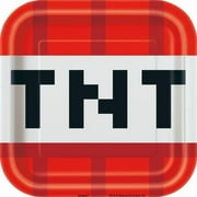 Minecraft Square 7" Dessert Plates, 8ct