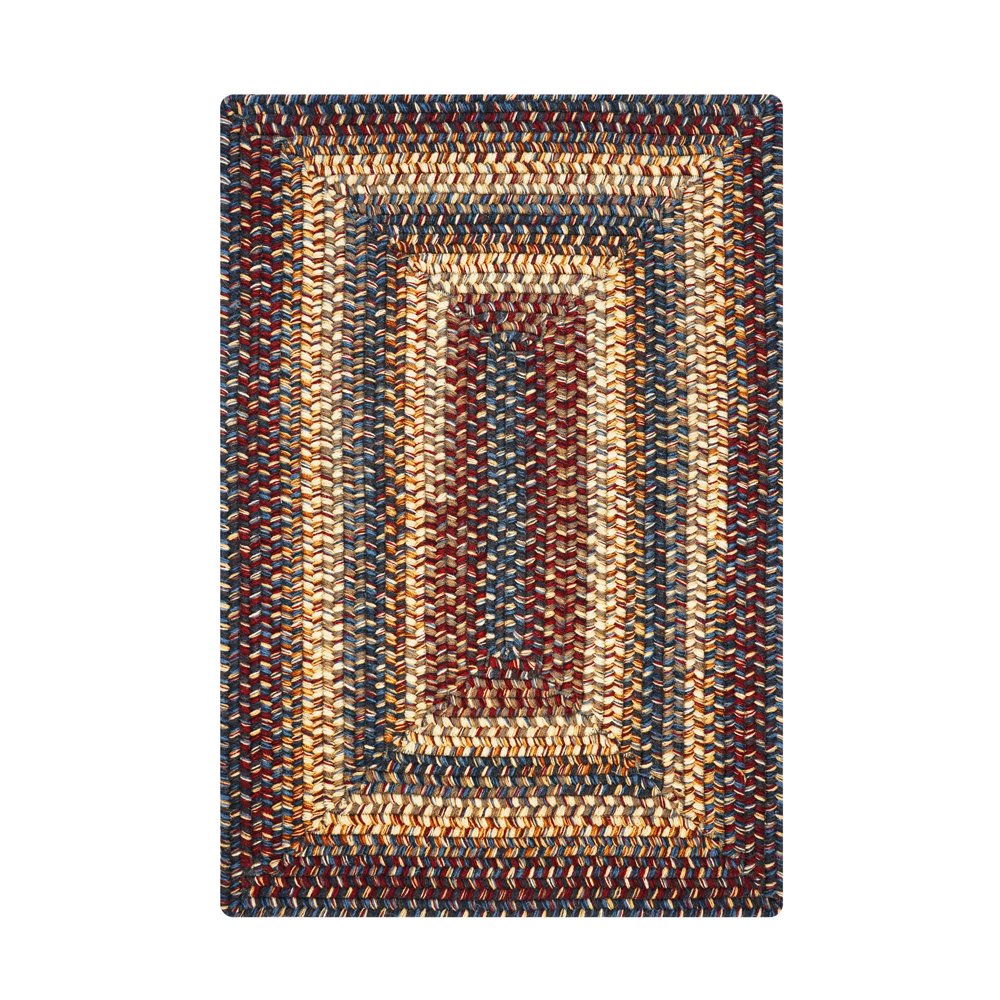 Rectangular Cambridge Wool Braided Rug 2 x 3'