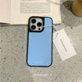 thumbnail image 1 of Niche summer simple solid color suitable for Apple 14pro max phone case iphone11 Maiden 12 new 13pro LXY, 1 of 7