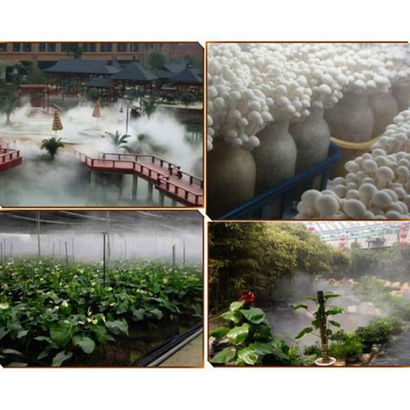 12 Heads Mist Maker Ultrasonic Mist Fogger Air Humidifier Water Fountain Fog Maker Machine Stainless Steel Fogger