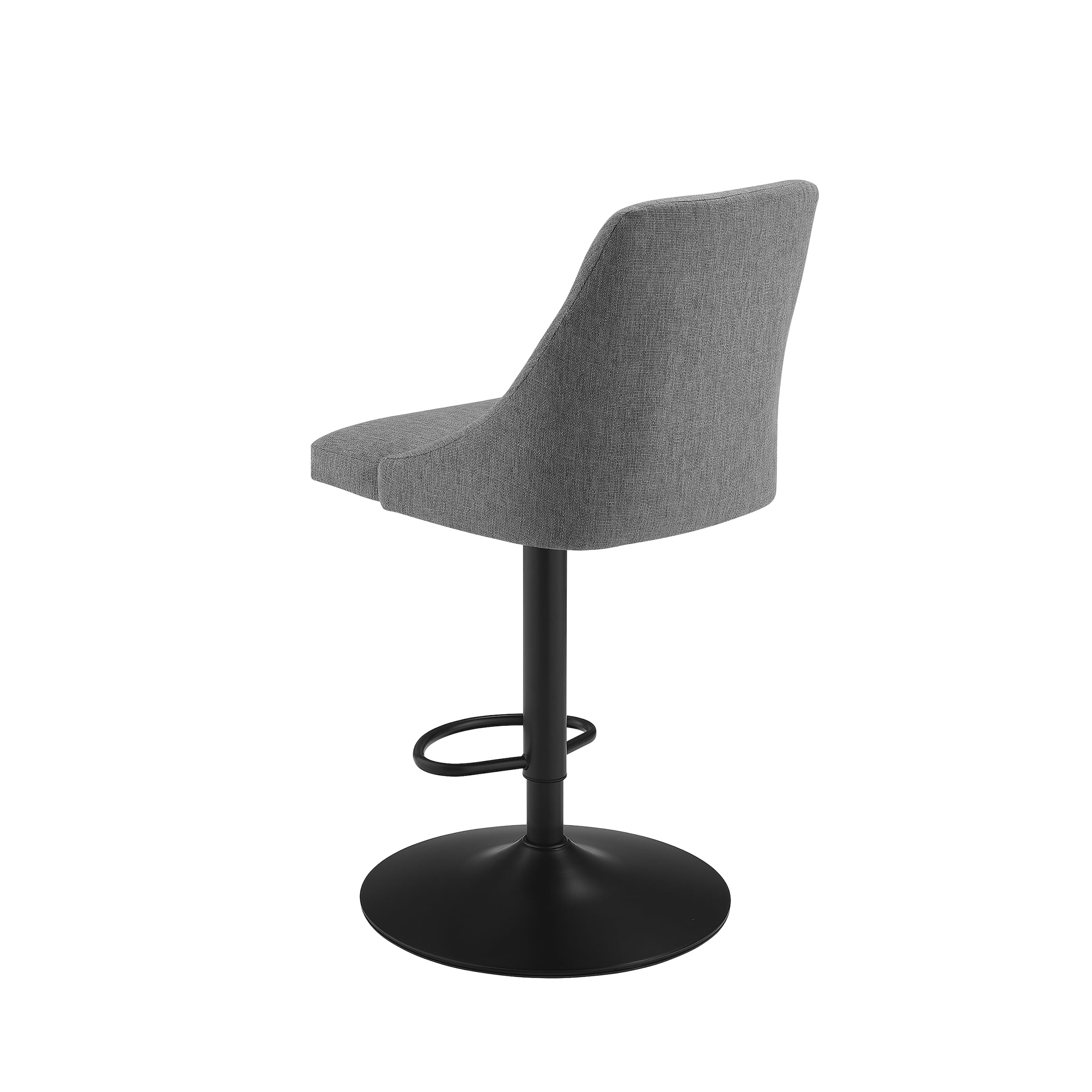 Powell Pierson 25-33" Indoor Adjustable Metal Swivel Bar Stool, Gray