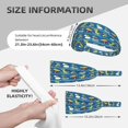 thumbnail image 2 of Dinosaur on the Beach Vacation Headbands for Women Men, Workout Elastic Sweat Band for Yoga Running Cycling Gym Exercise Non Slip Head Bands for Women's Hair, 2 of 5