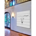 thumbnail image 3 of Boho Skull Grey by Parvez Taj Painting Print on White Wood, 3 of 7