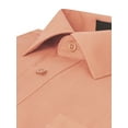 thumbnail image 4 of Men's Classic Fit Long Sleeve Wrinkle Resistant Button Down Premium Dress Shirt (Peach, M), 4 of 4