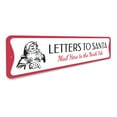 thumbnail image 3 of Letters to Santa Holiday Sign, Christmas Decorative Aluminum Sign - 4x18 inches, 3 of 4