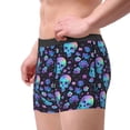 thumbnail image 2 of Hirioo Skull Flower Blue for Men's Boxer Briefs Men Cotton Underwear Boxer Briefs Panties-Medium, 2 of 5