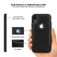 thumbnail image 3 of AIOVETEAB Compatible with iPhone XR Case Premium Leather TPU Hybrid Case Cover,Black, 3 of 7