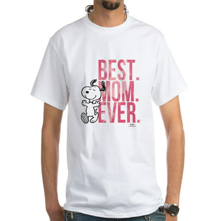 CafePress - Snoopy Best Mom Ever White T Shirt - Men's Classic