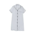 thumbnail image 5 of Breezora Silky Soft Short Sleeve Nightgown for Women Lightweight Sleepwear Lounge Dress with Comfortable Fit XXXXXL Size White, 5 of 9