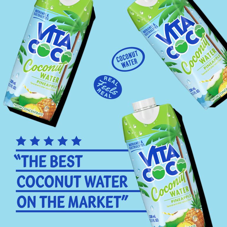 Vita Coco Pineapple Coconut Water, 11.1 fl oz, 12 Pack photo 4
