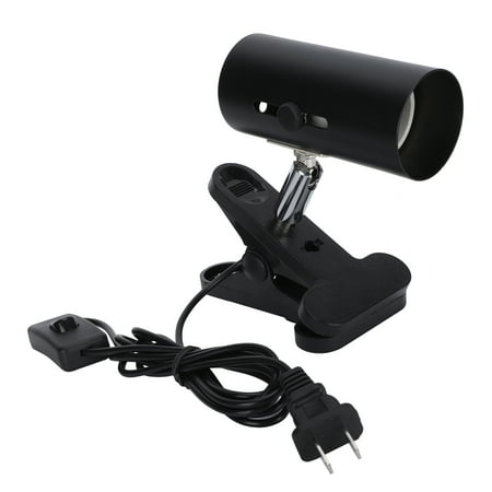 Sun Basking Lamp Bracket Reptile Heat Light Holder Rotatable For Reptile Short Black Lamp Bracket