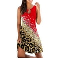thumbnail image 2 of Mefallenssiah Femmes Sans Manches Col Rond Robe Femmes Mode Imprimé Casual Col Rond Sans Manches Robe Longue, 2 of 5
