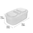 thumbnail image 4 of TIELUTT 1PC Airtight Double Opening Food Storage Container Keep Clear Fridge Storage Containers for Food Lunch Tall Storage Containers Small Glass Food Storage Containers Kitchen for Storage, 4 of 8
