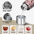thumbnail image 3 of 20 Oz Pink Border Collie Dog and Flower Floral Coffee Tumbler Double Wall Insulated Stainless Steel Water Bottle | Metal Reusable Thermoses Flask with Cup Cap | Leak & Sweat Proof with Anti-Dust Lid, 3 of 7