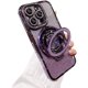 thumbnail image 1 of Funda para teléfono con purpurina brillante compatible con iPhone 15 Pro Max, protector de lente de cámara con soporte, funda suave con diamantes de imitación brillantes, 1 of 6