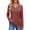 A Caramel, variant on UVN V Neck Blouses for Women Button Long Sleeve Shirts Dressy Casual Fall Sweaters Tunic Tops