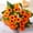 Orange, variant on Gmogad 2 Pack Artificial Gerbera Flowers 11.8in - Realistic Fake Handheld Blooms for Wedding Bouquets, Vase Arrangements, Party Decor - UV Resistant Faux Florals for Home & Garden