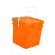 thumbnail image 2 of Cubo Cuadrado Multiusos con Tapa con Asa Cubo de Pintura Lata de Pintura Vacía para Naranja, 2 of 9