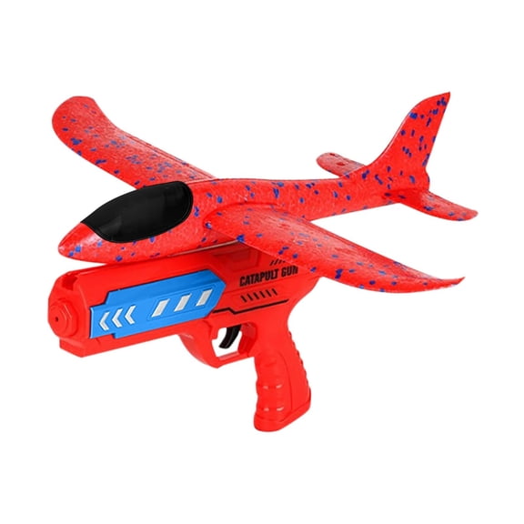 Foam Glider with Catapult Launcher, Outdoor Flying Toy, Airplane Launch Toy for Kids, Outdoor Sport Game Gift
