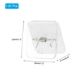 thumbnail image 2 of Uxcell 24 Pcs Plastic Self Adhesive Clips Sticky Clips Wall Clips Photo Clip, Clear, 2 of 5