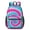 Pink and Blue Tie Dye Pattern, variant on Red and Yellow Tie Dye Pattern 17" Waterproof Oxford School Backpacks for Teens, S-Shape Padded Straps, for School, Travel, Hiking, Camping