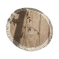 thumbnail image 2 of ziyahi Soft Jute Area Rug Braided Footcloth Braided Design Woven Tassel Design for Study Throw Rug Floor Mat 80cm, 2 of 9