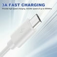 thumbnail image 3 of Uxcell 2 Pack 23Ft USB to Micro USB Power Extension Cable, Long Charging Cord, White, 3 of 6