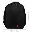 thumbnail image 2 of Bolsa de transporte para cámara, bolsa de almacenamiento para accesorios profesionales de cámara, mochila con cremallera para cámara, 2 of 5