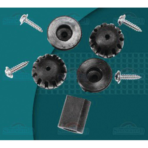 Springfield Marine Guardian Motor Support - Deluxe Combo, Silver, Reduces Wear On Steering
