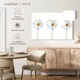 thumbnail image 5 of Elephant Stock Plucked Daisies Wall Art - Horizontal Canvas Wall Art - Living Room Wall Decor - Floral And Botanical Canvas - White And Yellow Decor - 48" x 32", 5 of 8