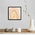 thumbnail image 4 of Kids Nursery Art Pastel Muted "Rainbow Giraffe" Natural Float Frame Canvas Art - 12x12, 4 of 5